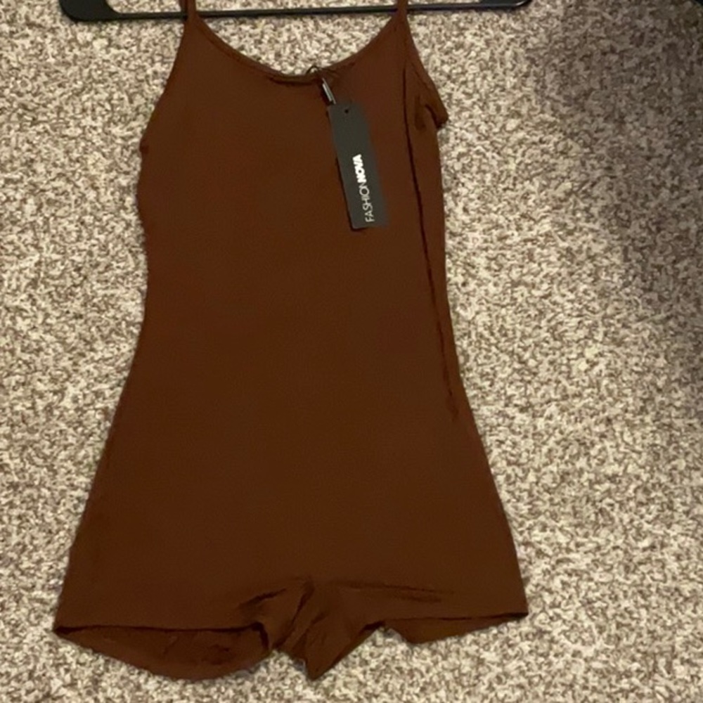 brown romper